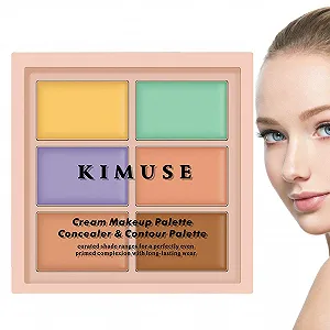 Палетка для корекції кольору shangjia - Стійкий до поту 6-колірний консилер для темних кіл - Фото 1