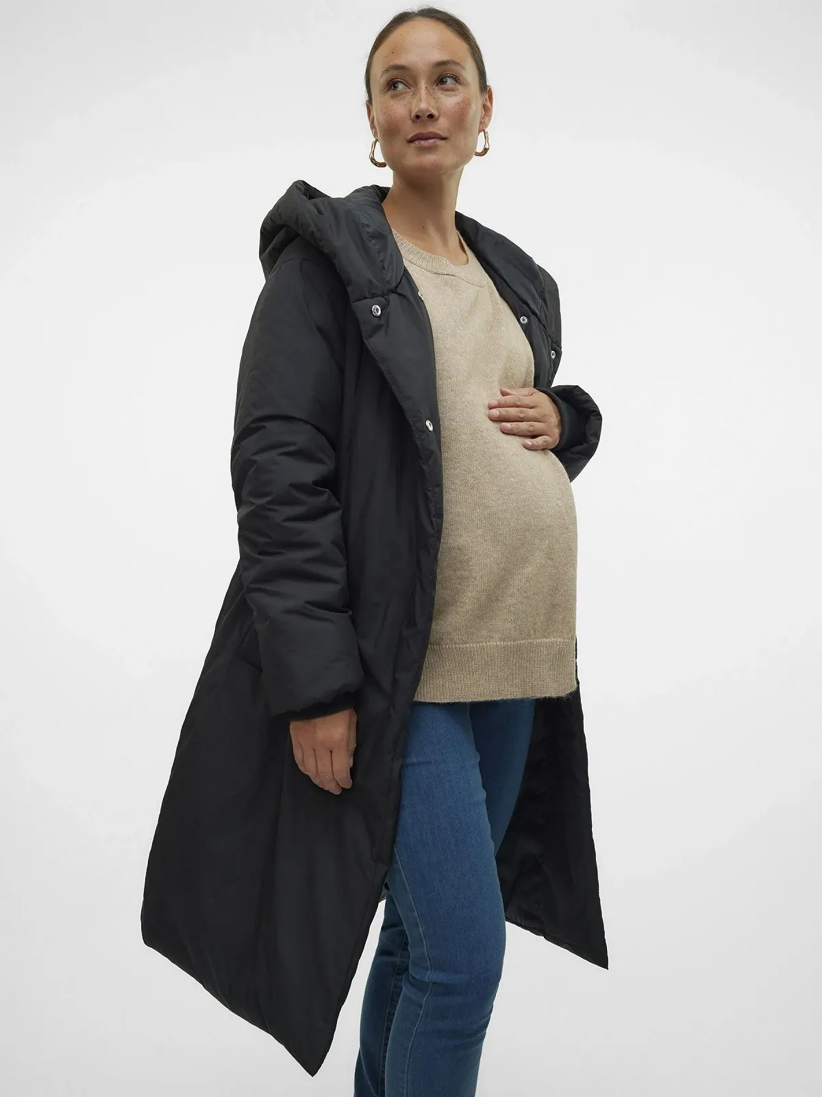 Пальто Vero Moda С капюшоном В рубчик, фото №6 Пальто Vero Moda С капюшоном В рубчик, фото №6