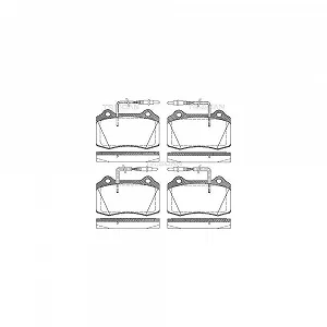 Комплект тормозных колодок дискового тормоза TRISCAN 8110 28033 для PEUGEOT передняя ось - Фото 1