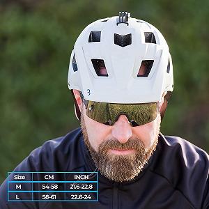 Шлем велосипедный BBB Cycling Nanga для горных велосипедов, женский и мужской, большой козырек, крепление для камеры BHE-54 synthetic.ua - Фото 1