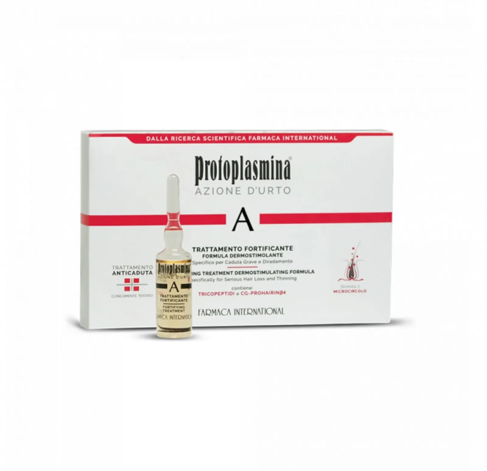 Тінктура Protoplasmina Hair Action Urto 6 флаконів по 8 мл Захист від випадіння волосся, фото №1 Тінктура Protoplasmina Hair Action Urto 6 флаконів по 8 мл Захист від випадіння волосся, фото №1