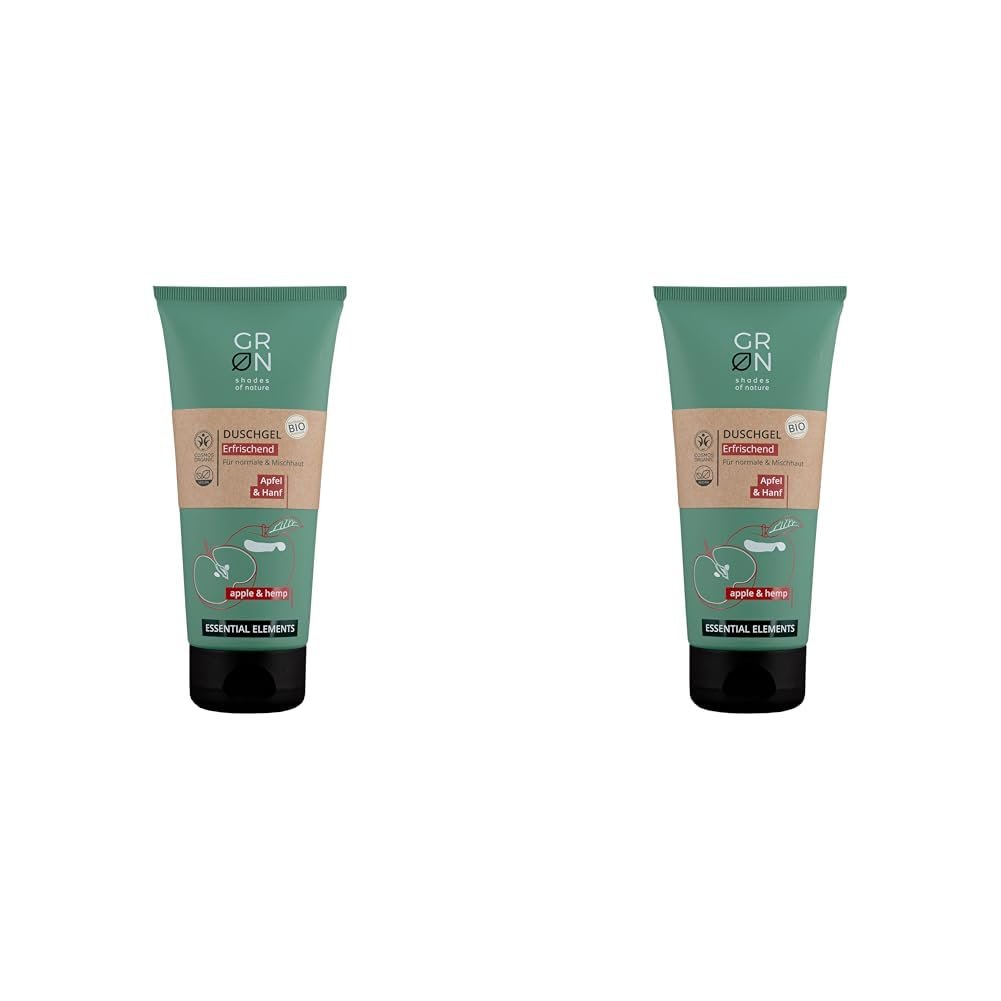 Гель для душа Organic Cosmetics Refreshing Organic Hemp & Organic Apple 200 мл (2 шт. в упаковке), фото №1