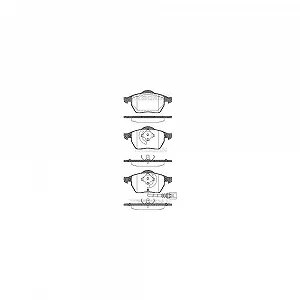 Комплект гальмівних колодок, дискове гальмо TRISCAN 8110 29040 для AUDI SEAT SKODA VW - Фото 1