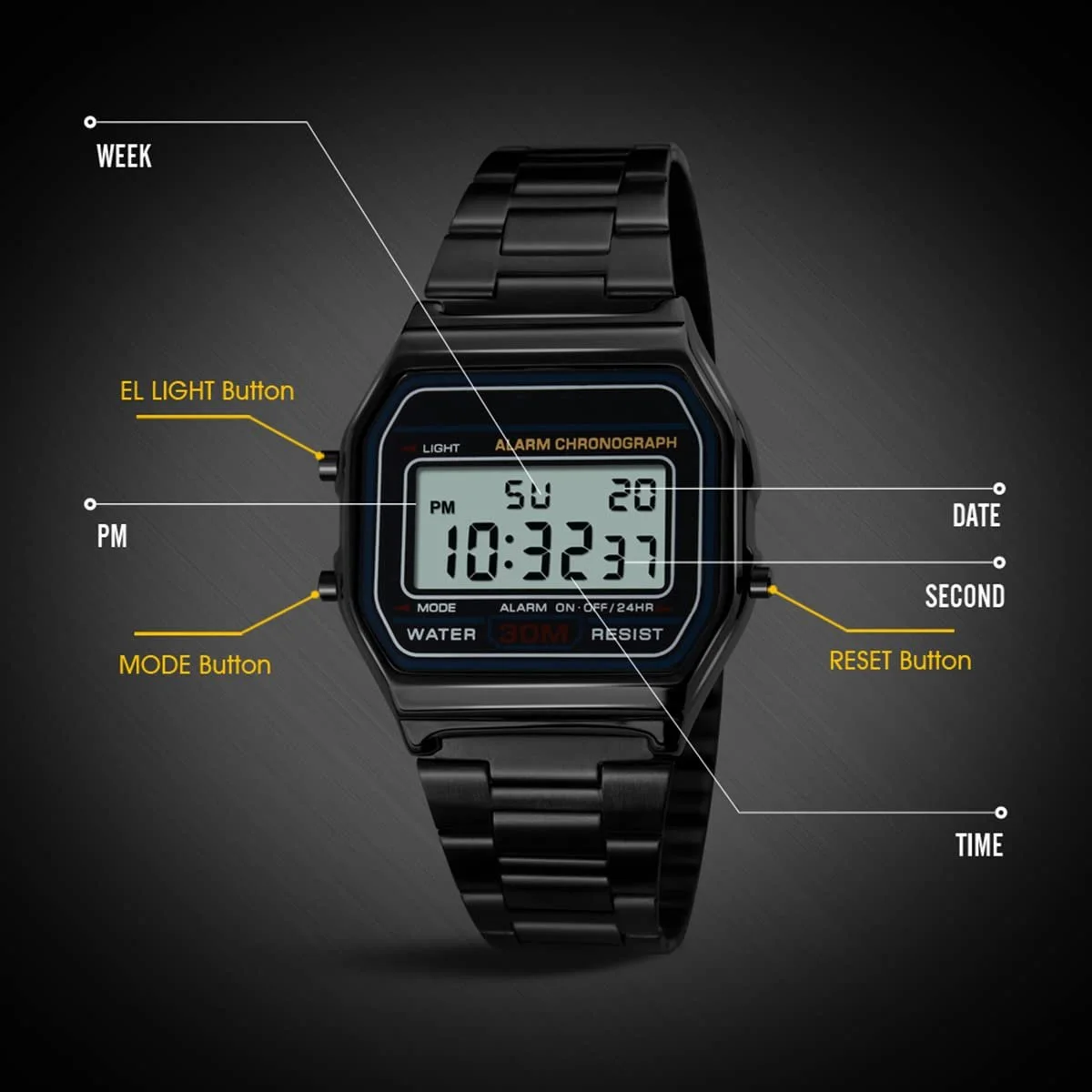 Діловий наручний годинник Nicoone Luxuri", 30 м, водонепроникний, спортивний, фото №7 Діловий наручний годинник Nicoone Luxuri", 30 м, водонепроникний, спортивний, фото №7