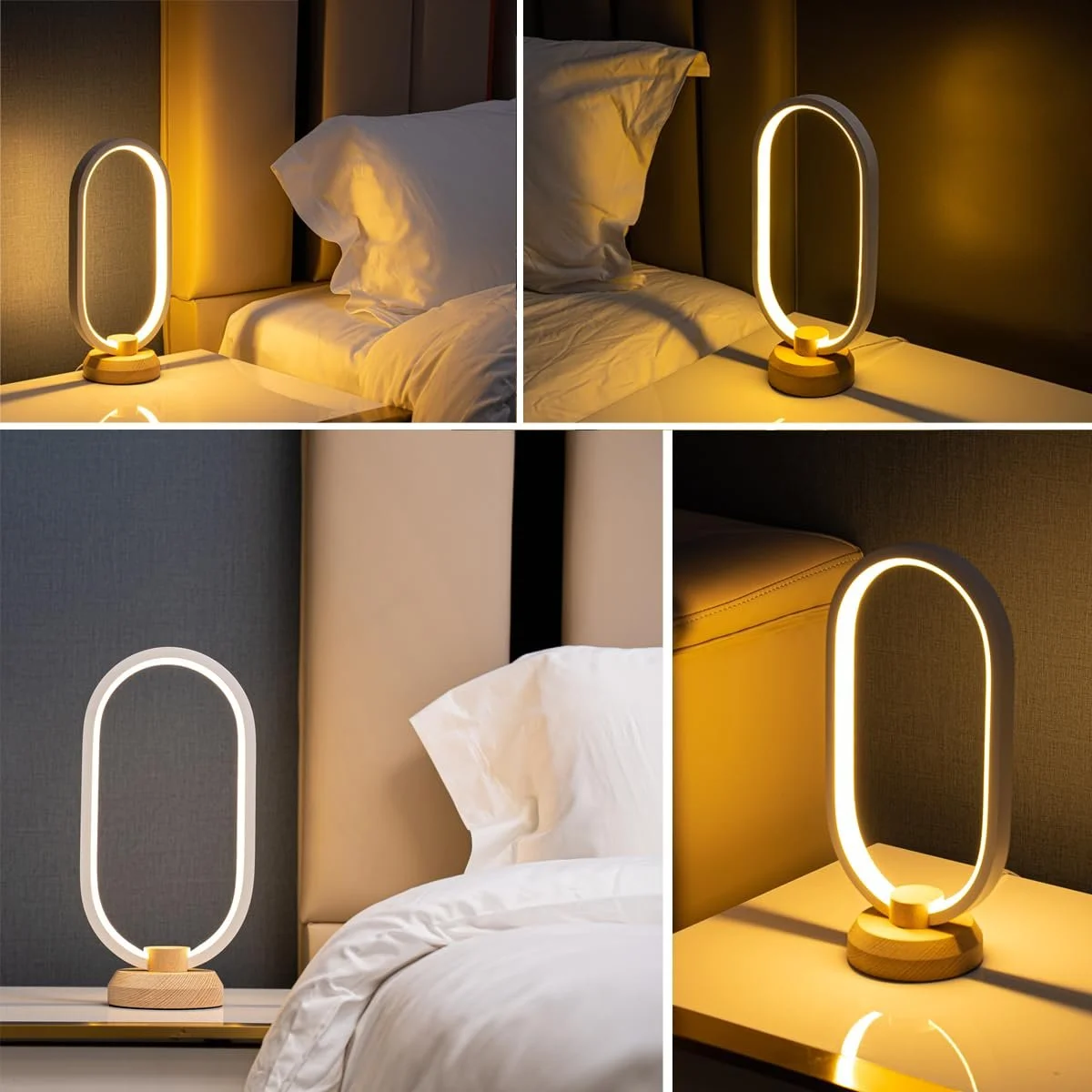 Настільна лампа Modern LED Oval 3000 K - 6000 K Dimmable White, фото №7