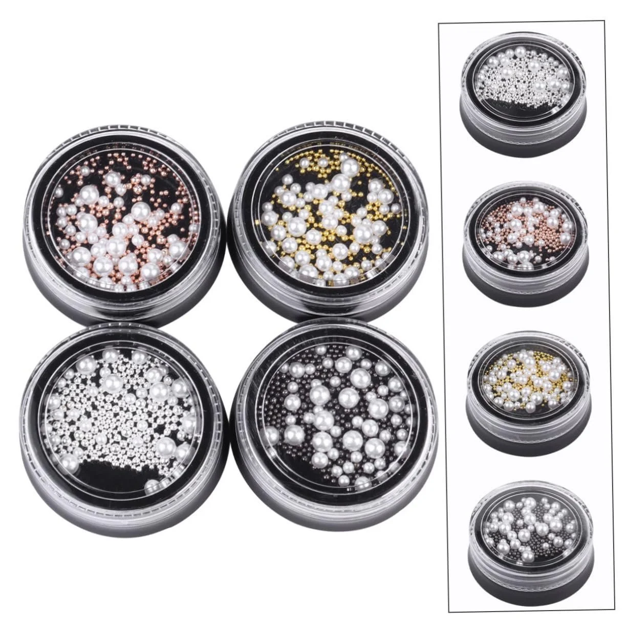 Бусины для маникюра Стальные бусины для ногтей Украшения для ногтей DIY Аксессуары для маникюра Бусины для начинающих и экспертов по нейл-арту, фото №9