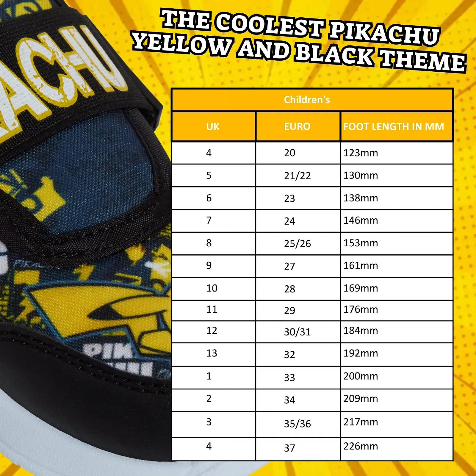 Кроссовки Pokemon Pikachu Детские для мальчиков, фото №6