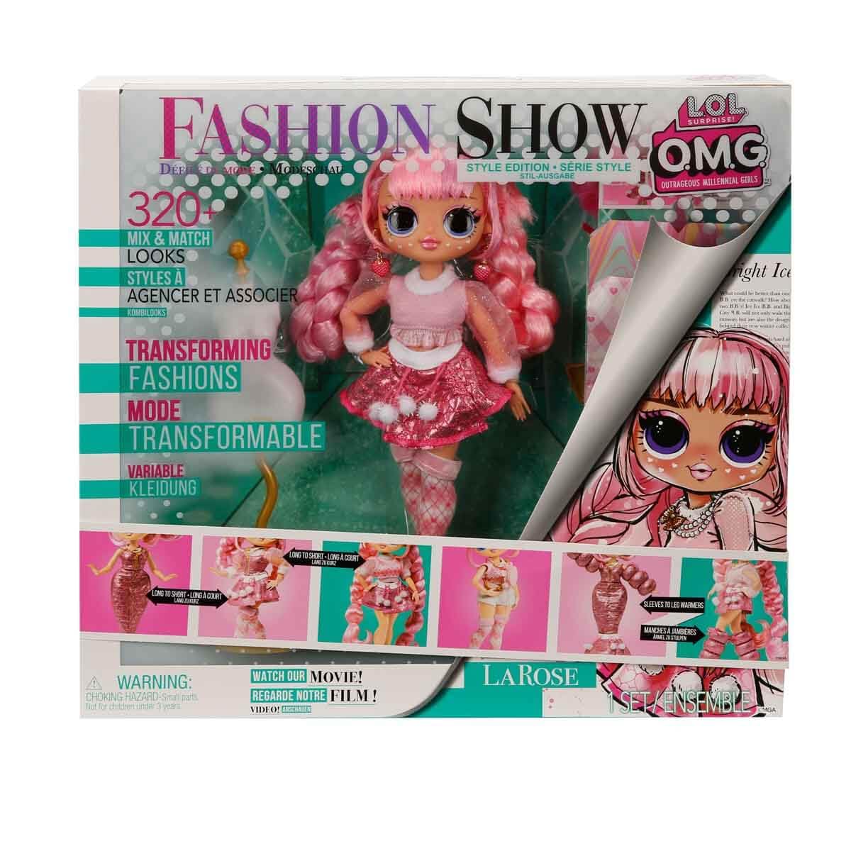 Лялька L.O.L. Surprise! OMG Fashion Show Style Edition LA ROSE 25 см, Понад 320 модних образів, Перетворювані наряди, Аксесуари, фото №8