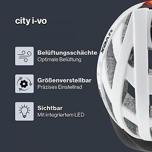 Шлем Городской Uvex City i-vo с LED synthetic.ua - Фото 1