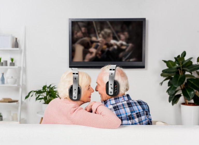 Наушники Geemarc CL7400 с оптическим подключением и усиленной громкостью для телевизоров, мобильных телефонов и компьютеров для пожилых людей и людей с нарушениями слуха - слабая или сильная потеря слуха - версия DE, фото №3