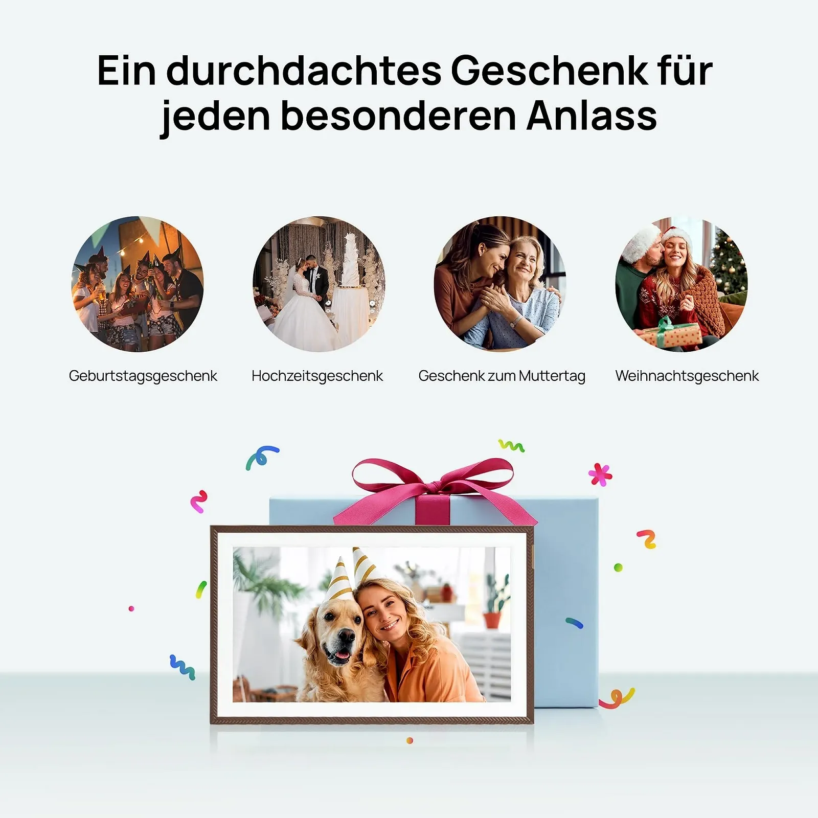 Цифровая фоторамка ARZOPA D15 15.6 дюйма FHD Сенсорный экран Brown, фото №7 Цифровая фоторамка ARZOPA D15 15.6 дюйма FHD Сенсорный экран Brown, фото №7