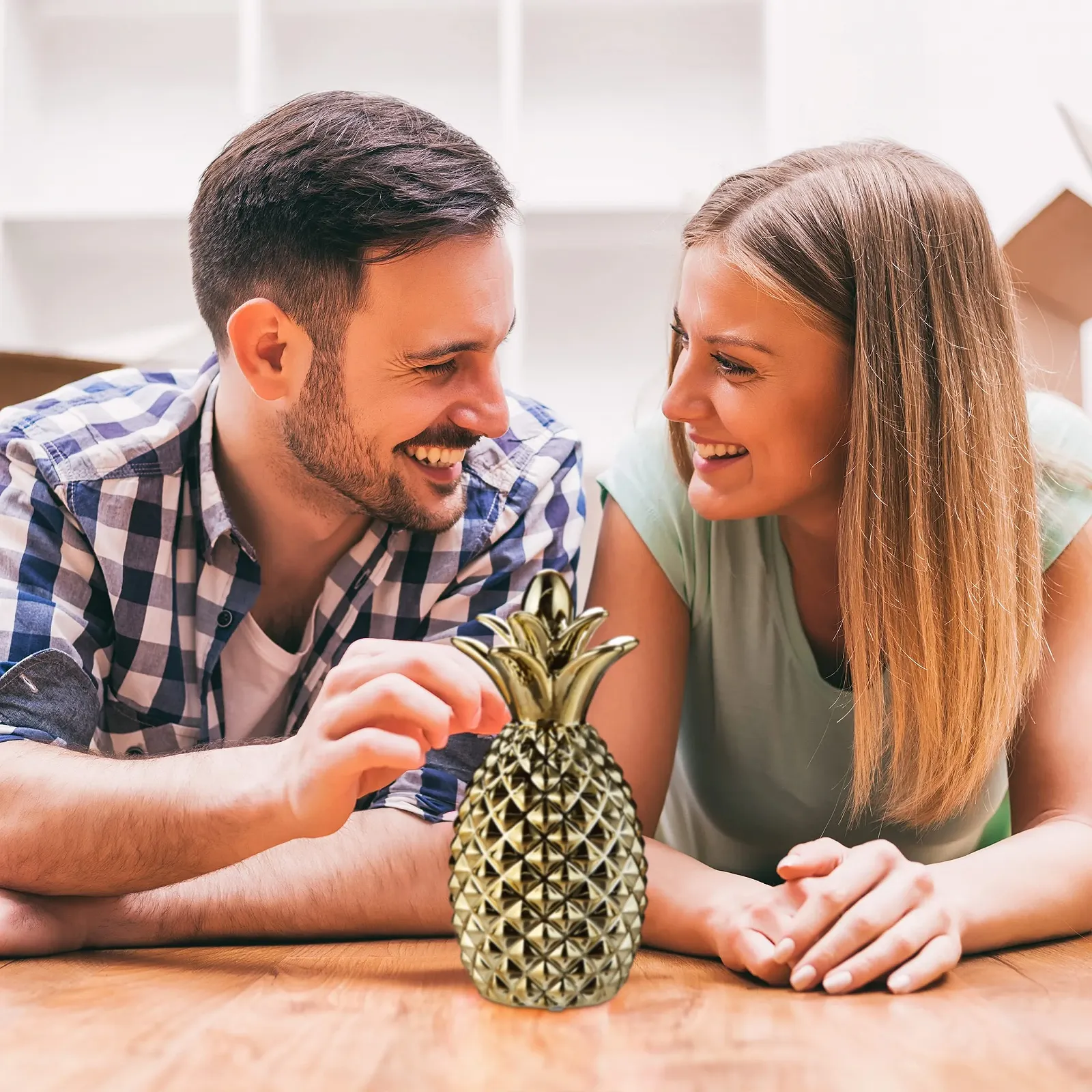 Скарбничка Relaxdays Ананас керамічна, фото №3