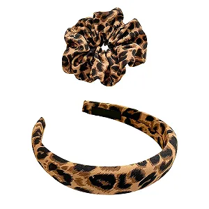 Обруч для волосся Леопардовий принт для жінок, 1шт - Фото 1
