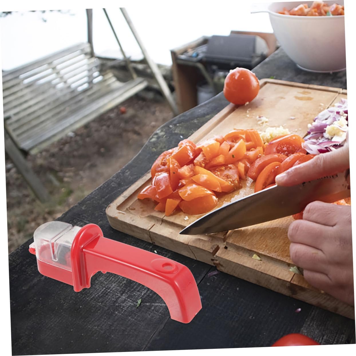 Точилка для ножів та ножиць Toyvian Ergonomic міцна садова, фото №2