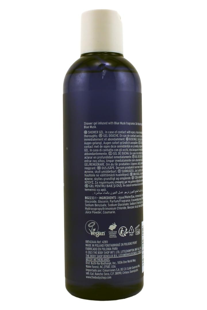 Гель для душу та шампунь The Body Shop Blue Musk 250 мл, фото №2