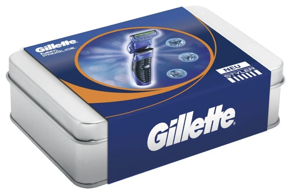 Подарочный набор Gillette Fusion ProGlide Styler (бритва и гель для бритья) 1 шт., фото №1