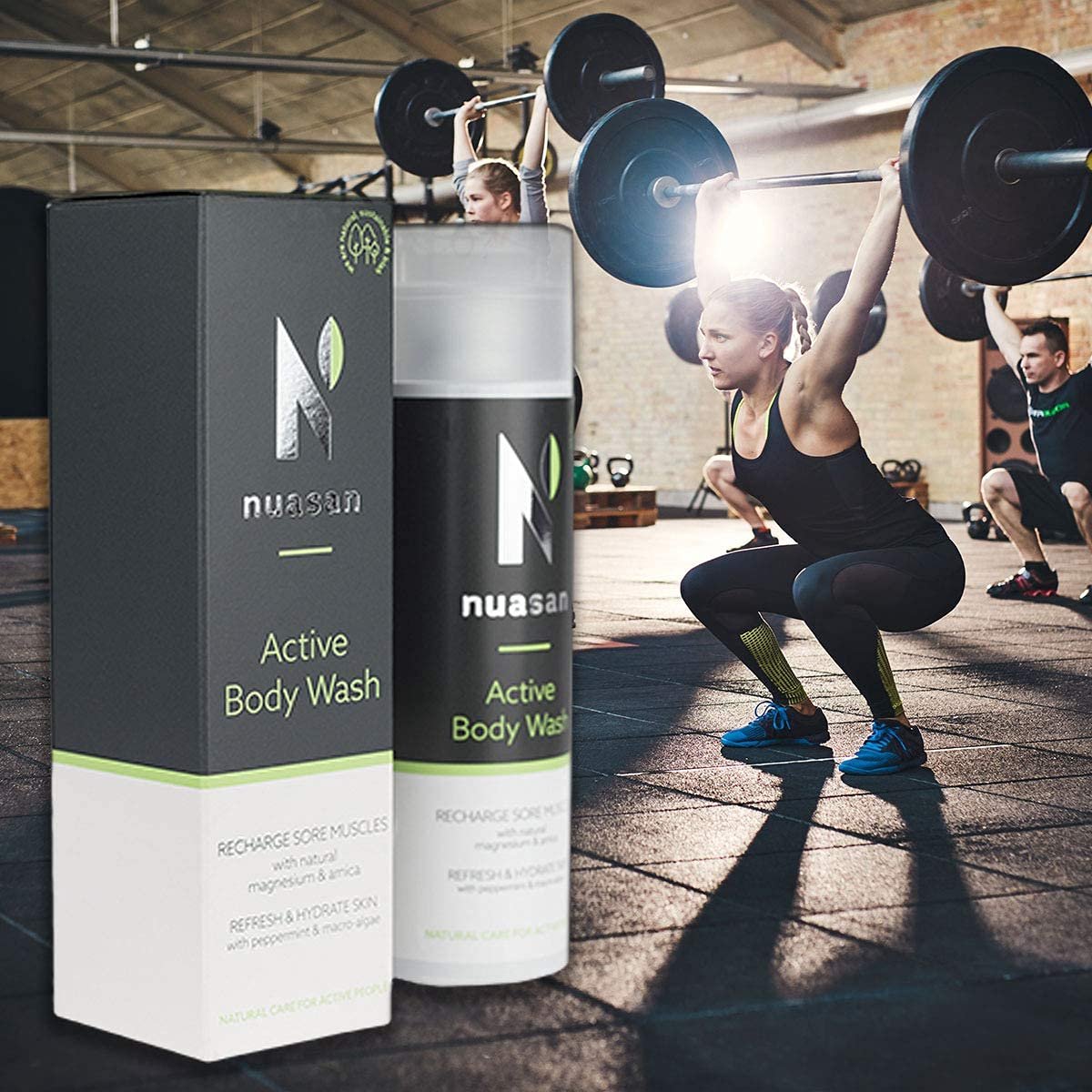 Натуральний гель для душу Nuasan Active Body Wash з арнікою та магнієм, фото №8 Натуральний гель для душу Nuasan Active Body Wash з арнікою та магнієм, фото №8