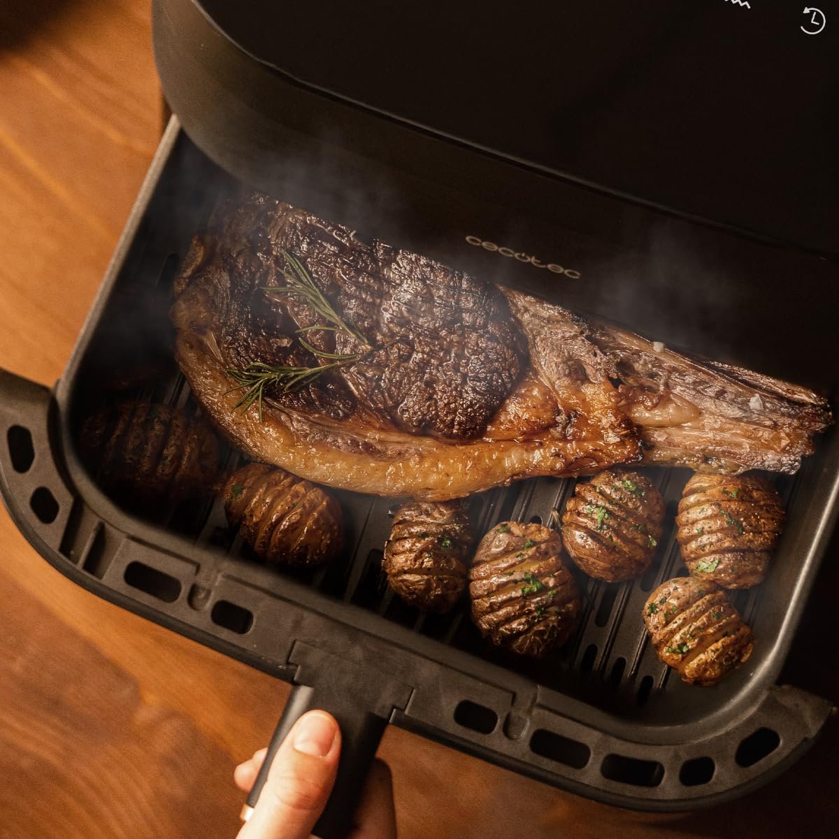 Мультипечь Cecotec Cecofry & Grill Smokin' 8500 8.5 л Гриль Двойной нагрев Коптильня 2200 Вт 40-200 °C 10 меню, фото №12 Мультипечь Cecotec Cecofry & Grill Smokin' 8500 8.5 л Гриль Двойной нагрев Коптильня 2200 Вт 40-200 °C 10 меню, фото №12