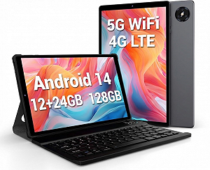 Планшет 10" Full HD FASTWD L30 12+24/128Gb 4G 2-SIM Android 14 8000 mAh Сірий - Фото 1