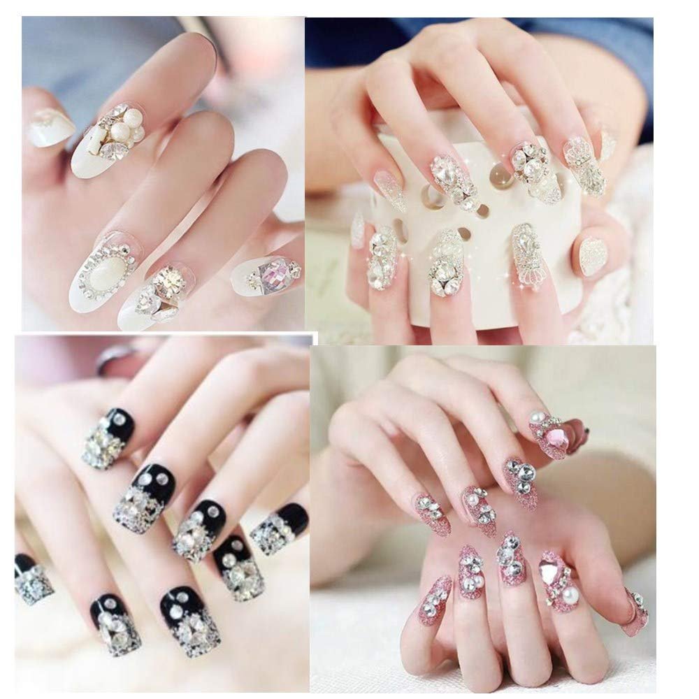 Стразы для ногтей 1440 штук 3D кристаллы для украшения ногтей (I), фото №3