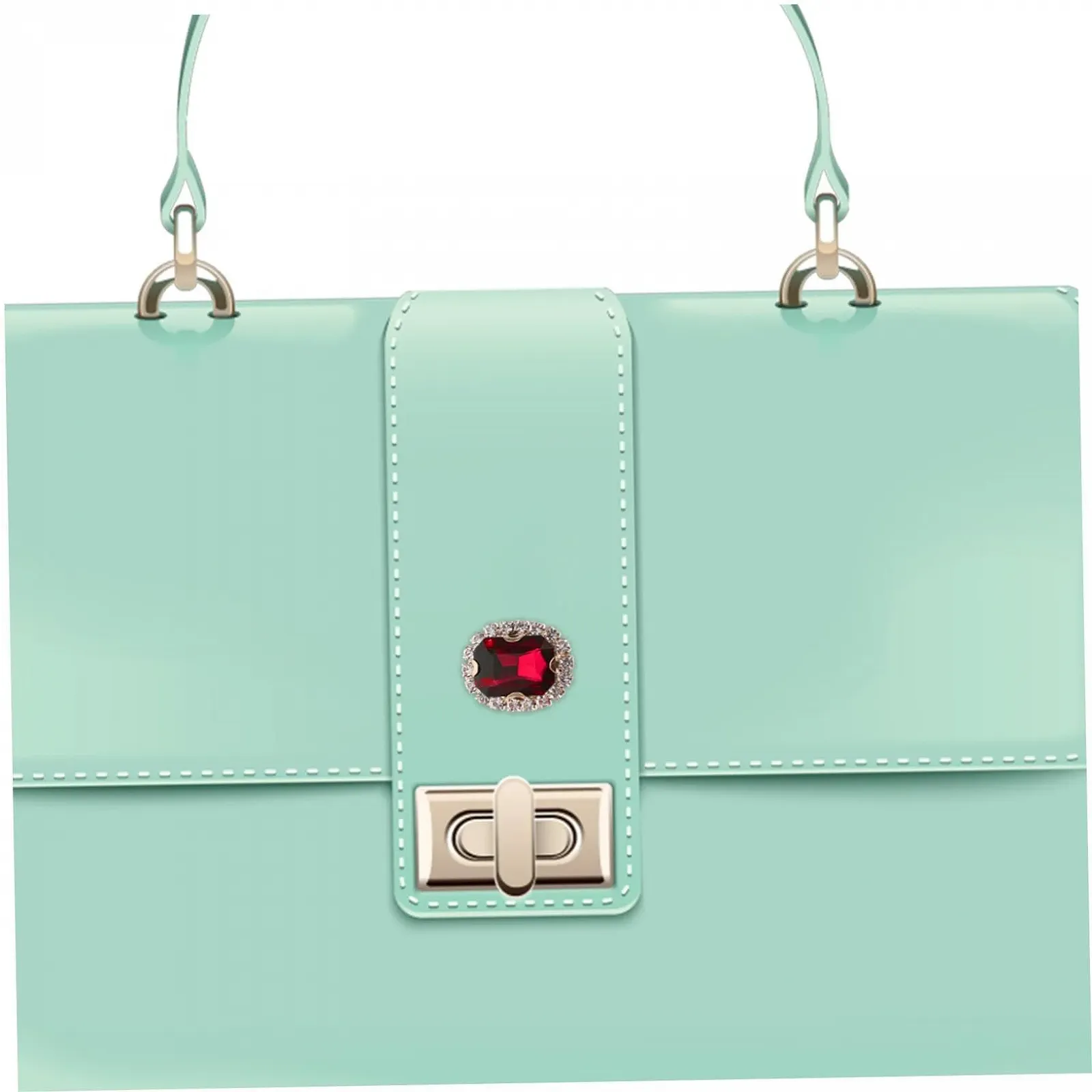 Стрази для одягу STOBOK 20 шт., червоне скло, фото №8