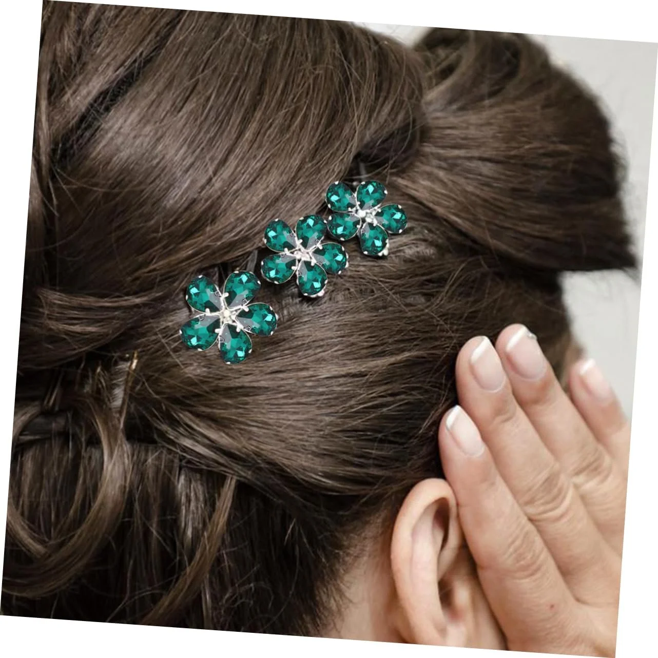 Стрази Акрилові STOBOK Кольорові Каплевидні Зелені, 50 шт., фото №6