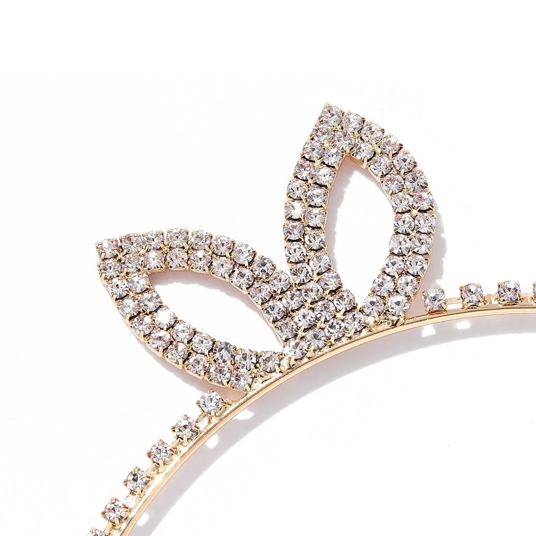 Обруч Reaky Хрустальный Ушки Кролика Золотой, фото №4 Обруч Reaky Хрустальный Ушки Кролика Золотой, фото №4