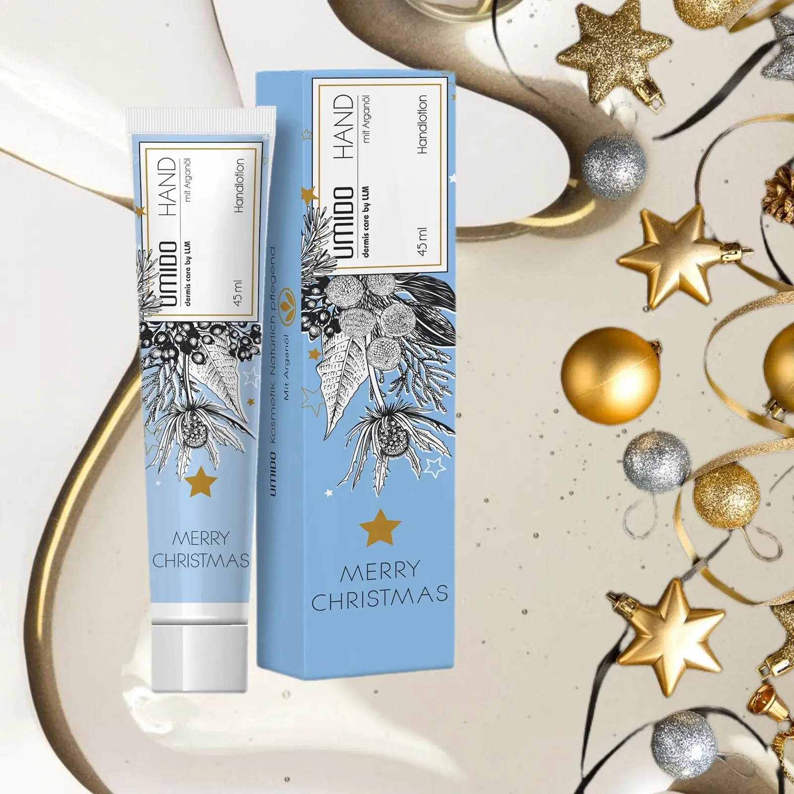 Набір лосьйонів для рук UMIDO 5 шт 45 мл Різдвяний, фото №4