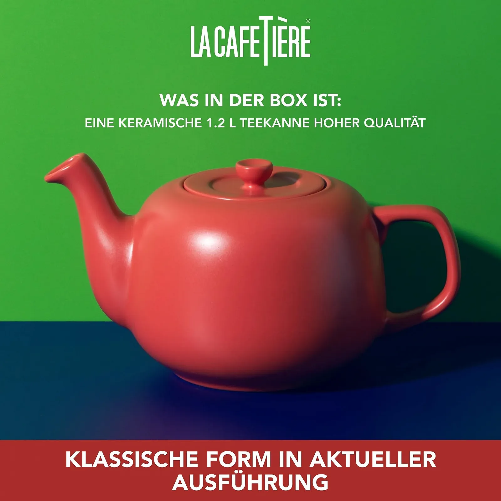 Чайник-заварник La Cafetière Classic Красный 1,2 литра, фото №3