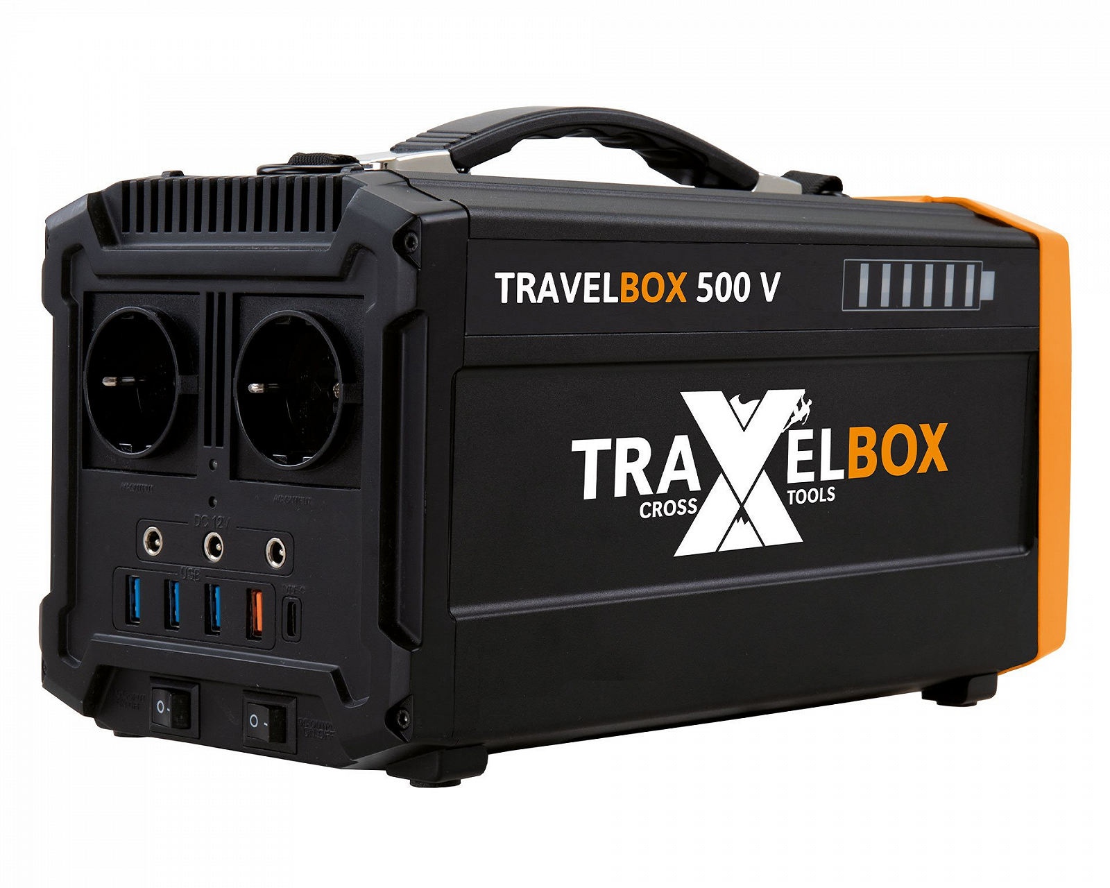 Зарядна станція Cross Tools TRAVELBOX 500 v 700 Вт / 500 Вт / 555 Вт*год / Функція ДБЖ - Німецький виробник (Алюмінієвий корпус), фото №1