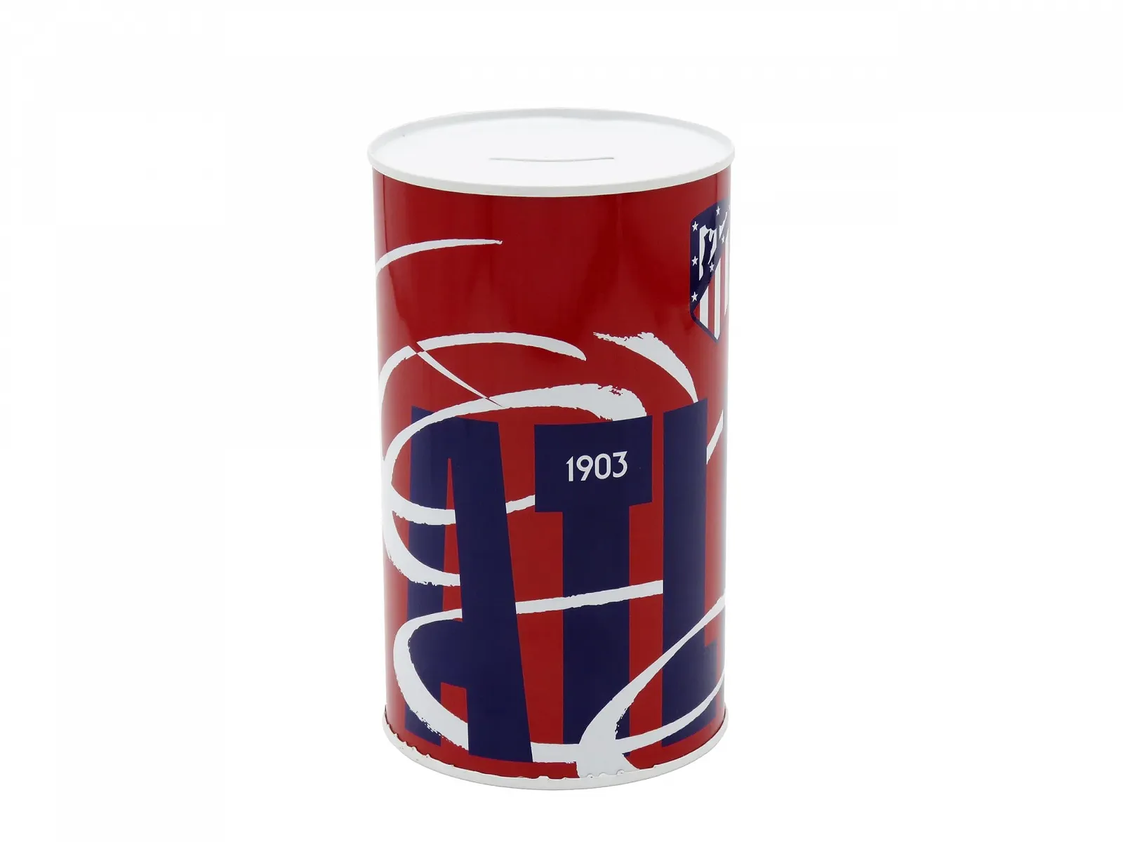 Копилка CyP Brands Atlético de Madrid металлическая красная 10 x 17 см, фото №3