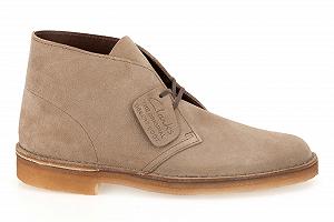 Черевики Desert Clarks Originals Wolf Suede серые synthetic.ua - Фото 1