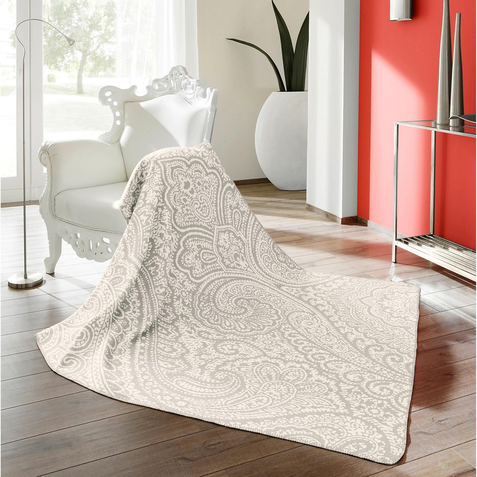 Покривало Biederlack Swinging Paisley Бавовняна суміш Білий Розмір 150 x 200 см, фото №3 Покривало Biederlack Swinging Paisley Бавовняна суміш Білий Розмір 150 x 200 см, фото №3