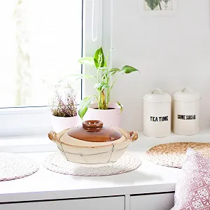 Форма для запекания Lurrose с двумя ручками термостойкая с крышкой synthetic.ua - Фото 1