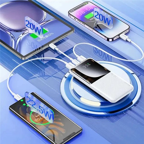 Павербанк Remax RPP-623 20000 мАг, 22,5 W PD+QC білий, фото №5