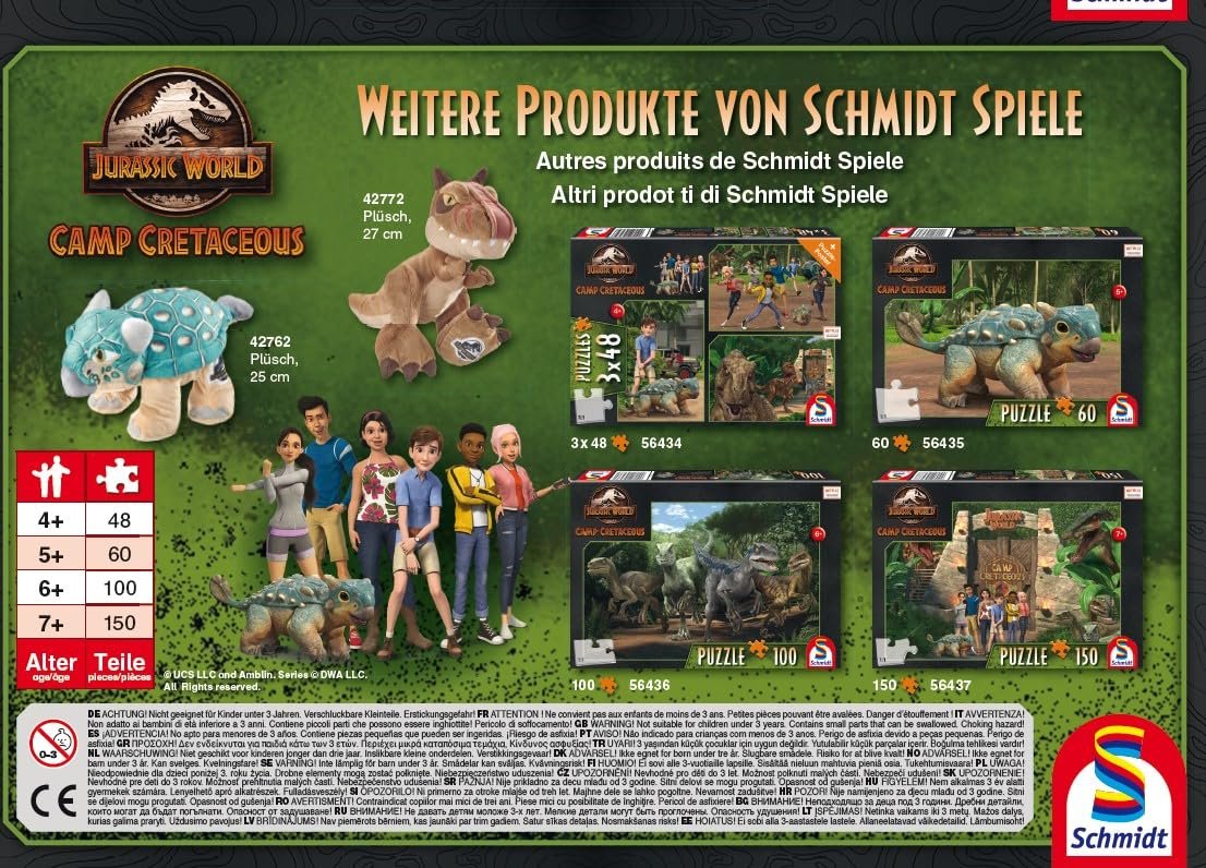 Детский пазл Schmidt Spiele Jurassic World New Adventure 56436 The Velociraptor Pack 100 деталей цветной, фото №2 Детский пазл Schmidt Spiele Jurassic World New Adventure 56436 The Velociraptor Pack 100 деталей цветной, фото №2