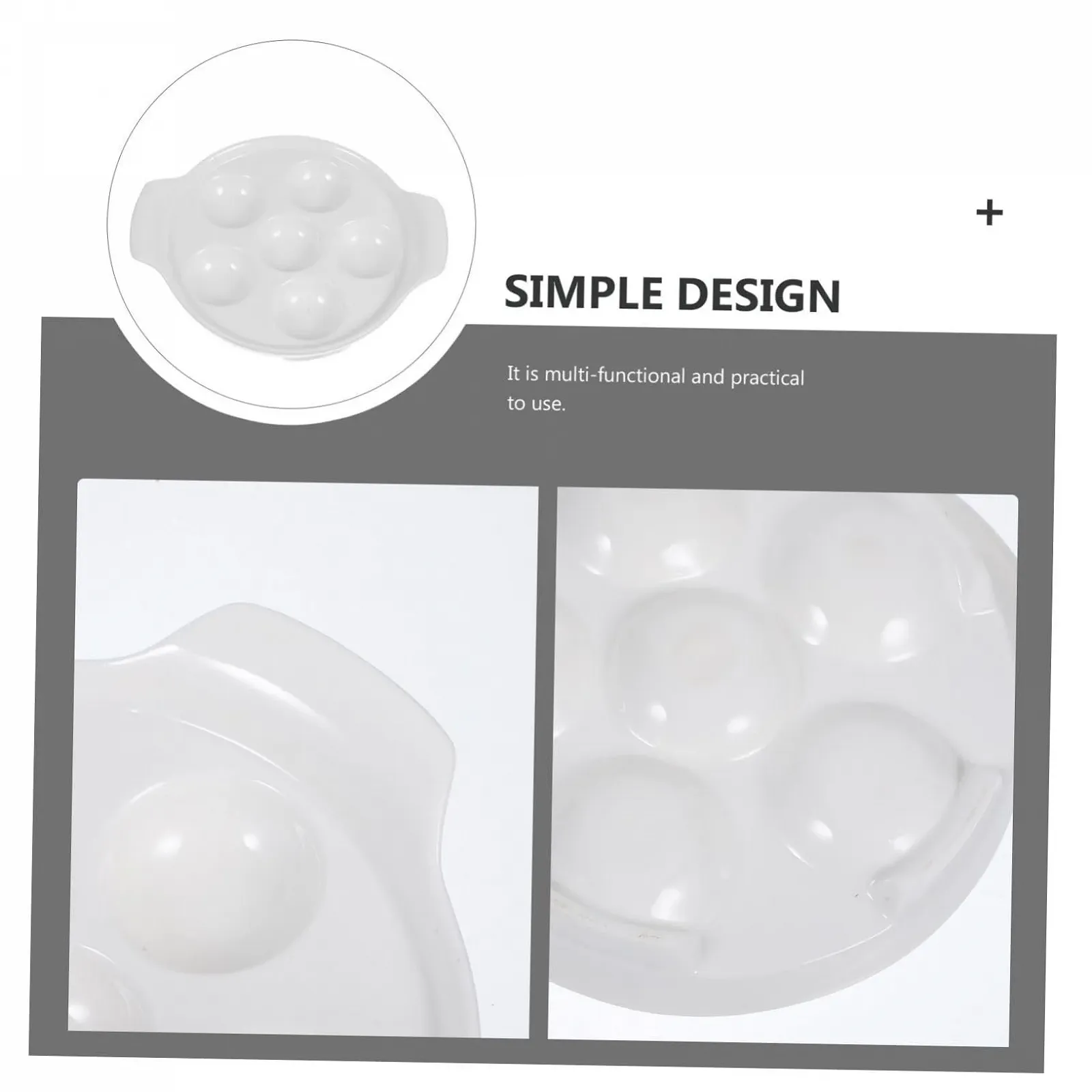 Форма для запікання равликів SOLUSTRE Escargot керамічна 4 штуки з отворами та подвійними ручками термостійка, фото №6