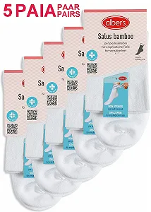 Шкарпетки Alber's Salus Bamboo короткі бамбукові для жінок - 5 пар synthetic.ua - Фото 1