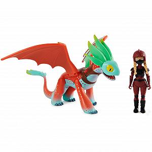 Набір Dreamworks Dragons The 9 Worlds з фігурками дракона та вершника Алекс і Фезерс для дітей від 4 років - Фото 1