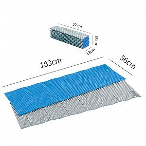 Килимок Picnic Moisture-proof Pad Stay Warm Egg Tray Outdoor Sleeping Mat Одинарний 183 x 56 см, Подвійний 198 x 119 см, Складаний XPE Матеріал Алюмінієва Фольга Товстий Водонепроникний Килимок synthetic.ua - Фото 1
