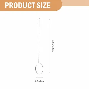 Ложка Стеклянная DECHOUS, набор 6 штук, с длинной ручкой synthetic.ua - Фото 1