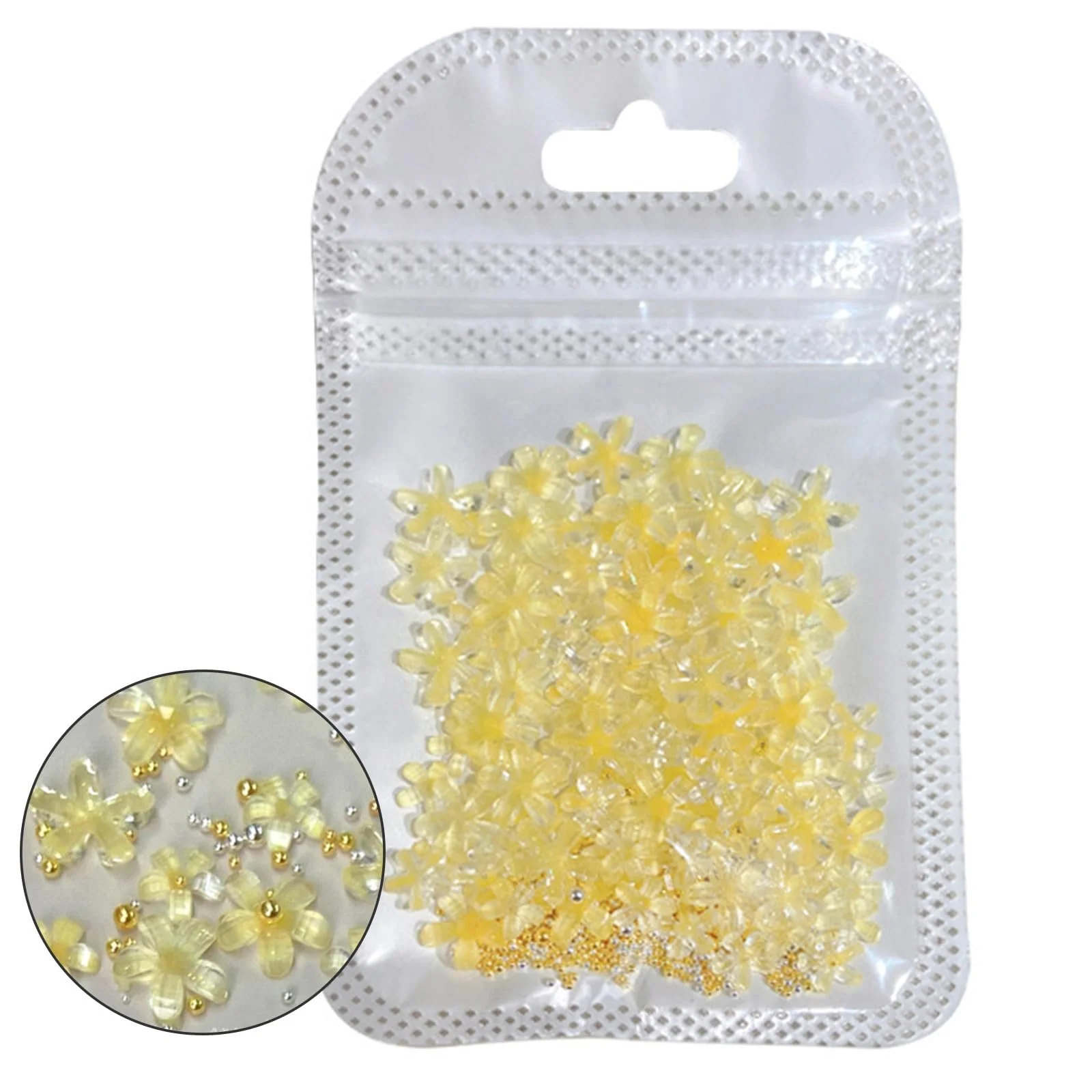 3D Квітка Weiße Blume Аксесуари для манікюру для акрилових нігтів, фото №6