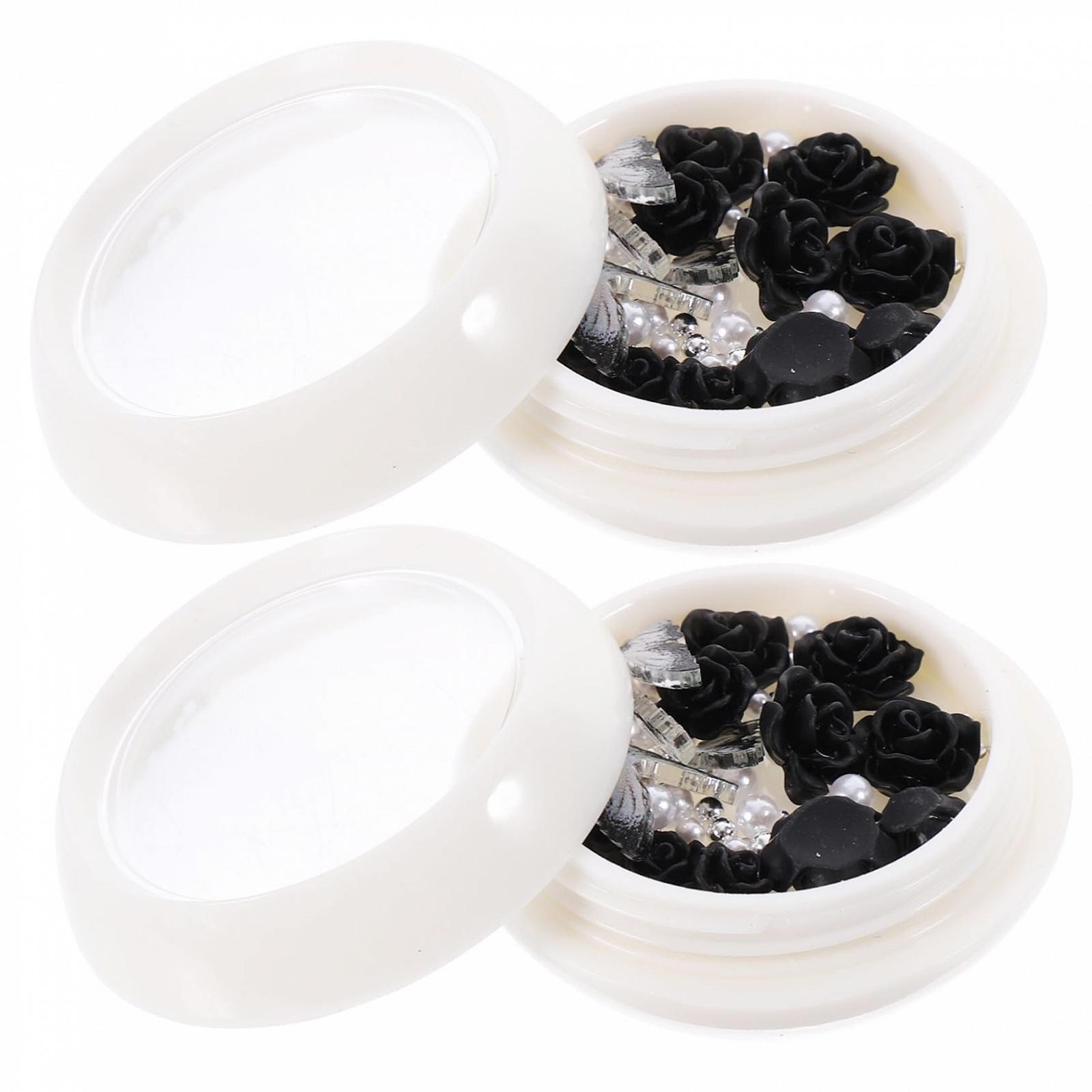 Перли рожеві, плоска основа, мікс, фото №1