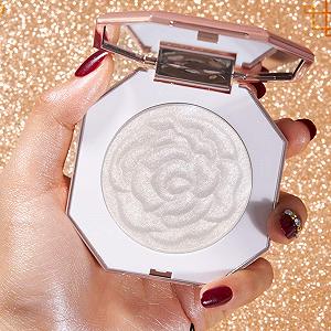 Пудра High Gloss Glitter Repairing Angel's Pan Pearlescent Loose Powder Хайлайтер Сріблястий (Білий, One Size) synthetic.ua - Фото 1