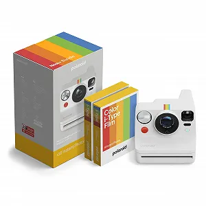 Фотоаппарат мгновенной печати Polaroid Now+ Gen 3 Bluetooth Bundle + цветная пленка (16 фото) White - Фото 1