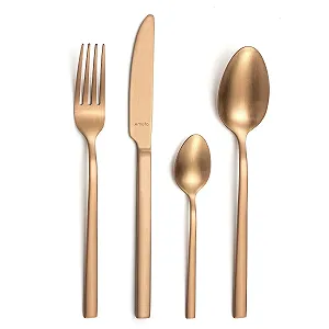 Набір столових приборів Amefa Square 16 предметів мідний ціна на synthetic.ua - Фото 1 Набір столових приборів Amefa Square 16 предметів мідний synthetic.ua - Фото 1