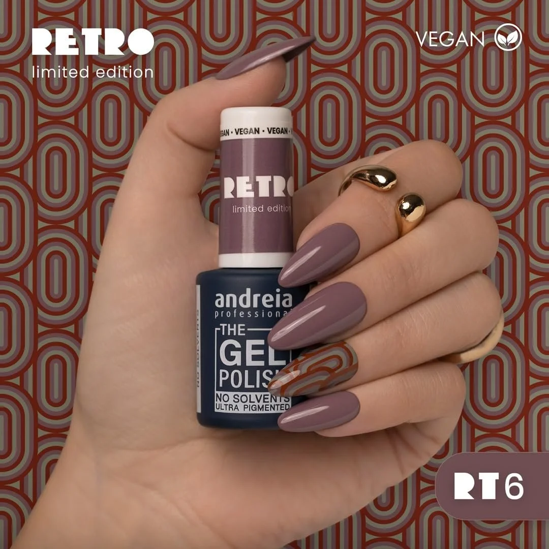 Гель-лак Andreia Retro RT6, разноцветный, 10.5 мл, фото №3 Гель-лак Andreia Retro RT6, разноцветный, 10.5 мл, фото №3