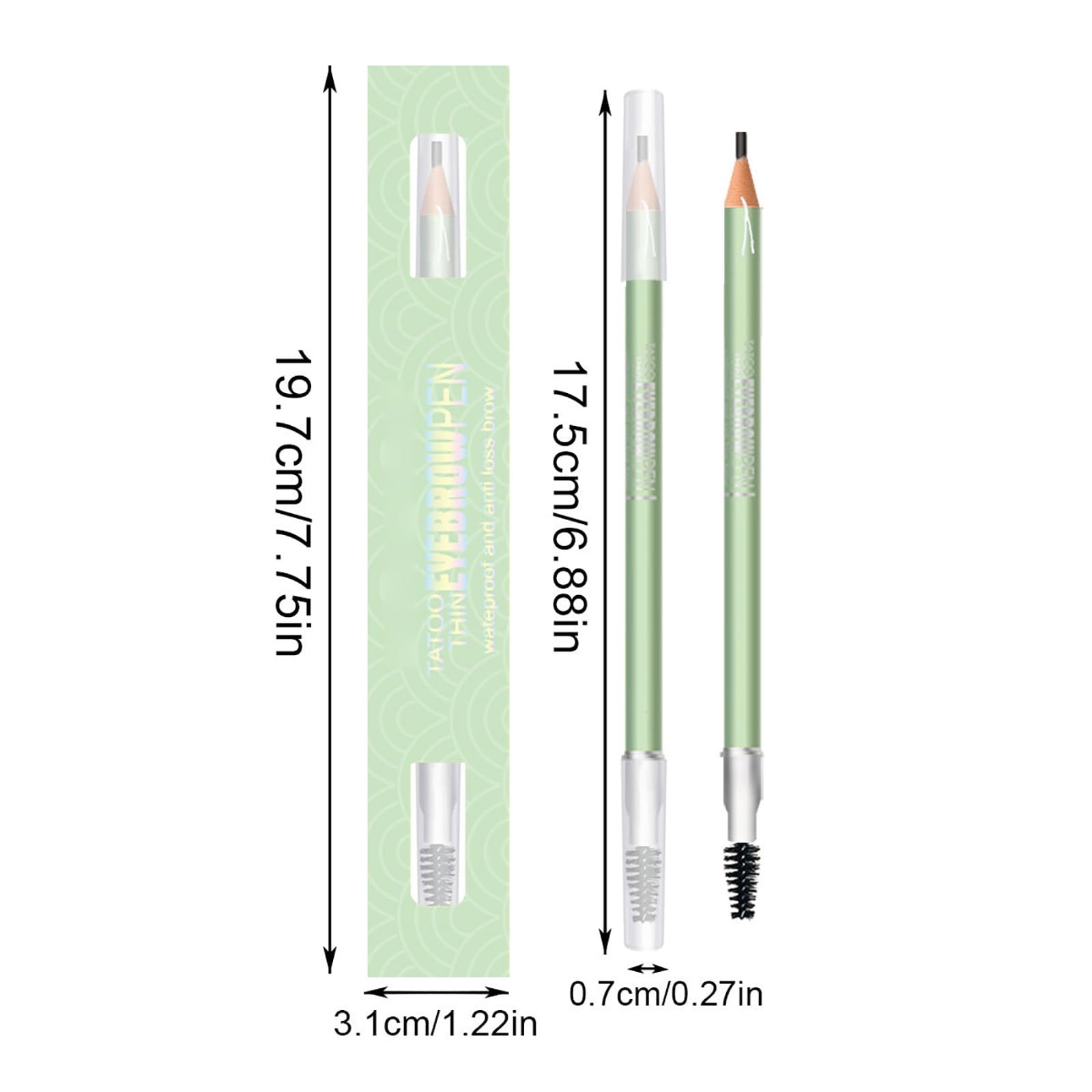 Гель Eyebrow Прозорий Надзвичайно Тонкий Трикутний Олівець для Бров Об'єднана Набір Eyeliner C Один Розмір, фото №6