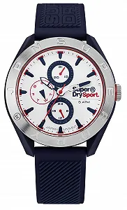 Чоловічий аналоговий кварцовий годинник Superdry SYG244U з силіконовим ремінцем - Фото 1