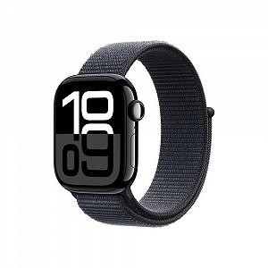Смарт-годинник Apple Series 10 (GPS 42 мм) Алюмінієвий корпус Чорний діамант, Спортивний ремінець Чорнило (One Size) - Фото 1